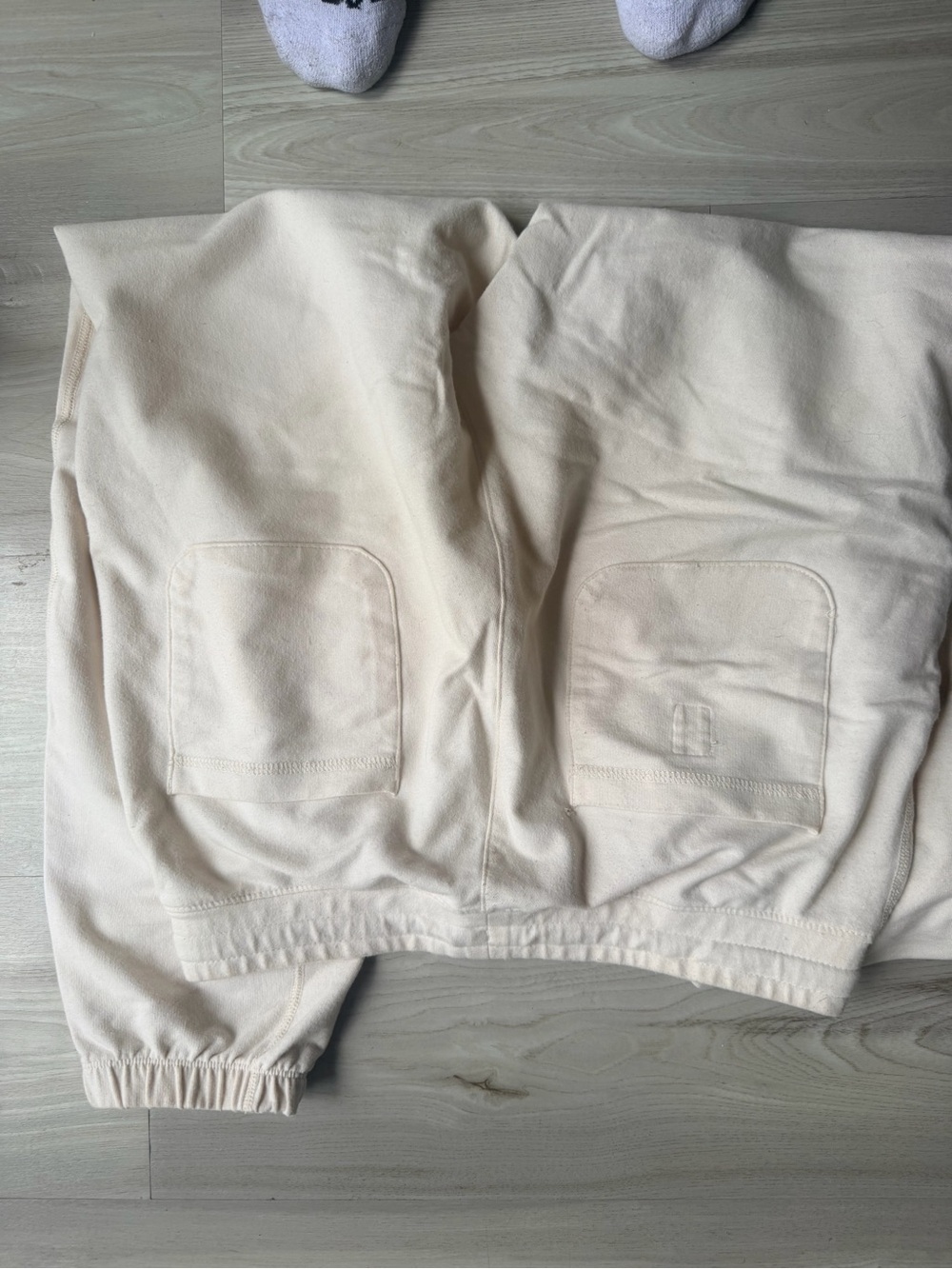 Women's Off-White Drawstring Sweatpants - Picture 2 of 3
